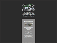 Tablet Screenshot of blueridgemountainhomecenter.com